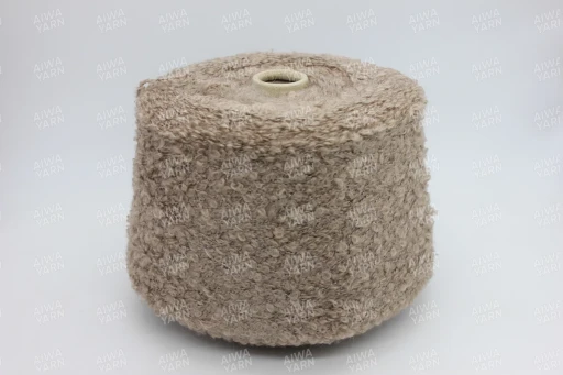 Бобинная пряжа  NEW MILL ASTRA (20% мохер, 10% меринос, 57% акрил, 13% па), 180 м/100 гр, 304382 кэмел