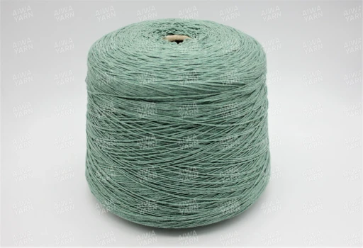 Бобинная пряжа  Lana/Cotton  (50% меринос, 50% хлопок), 300м/100 гр, 16-5810 зеленый залив