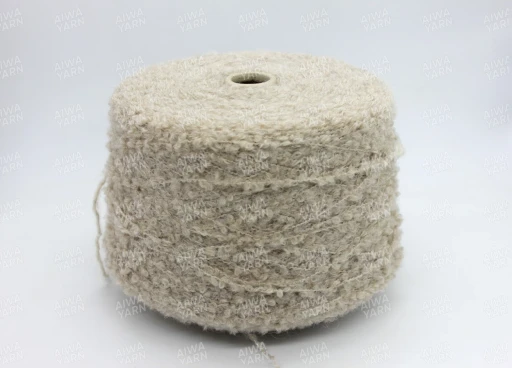 Бобинная пряжа  NEW MILL ASTRA (20% мохер, 10% меринос, 57% акрил, 13% па), 180 м/100 гр, 63303 латте