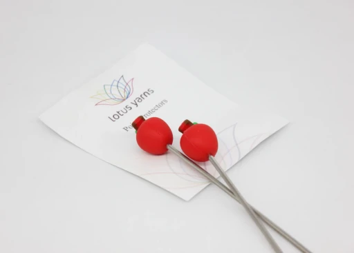 LOTUS YARNS Наконечники / заглушки / стопперы в форме яблока (2 шт.), яблоко
