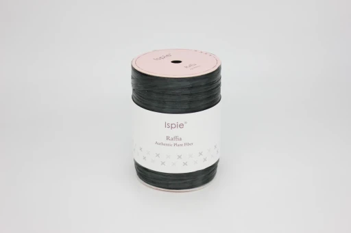 Рафия ISPIE испи (100% растительное волокно), 250м, 126А Black чёрный