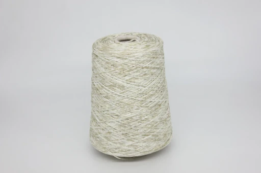 Бобинная пряжа GRUPPO filpucci ARABIS ECOPRINT (100% органический хлопок), 420м/100 гр, шнурок, зеленый лен