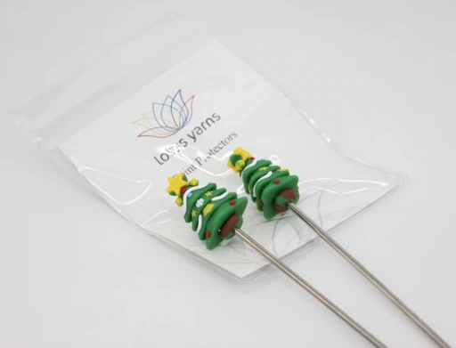 LOTUS YARNS Наконечники / заглушки / стопперы в форме Ёлочек (2 шт), ёлочки