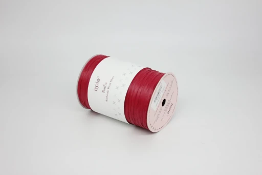 Рафия ISPIE испи (100% растительное волокно), 250м, D63 Cranberry клюква