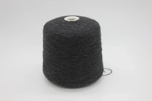Бобинная пряжа SUSURI RIGO (100% альпака сури), 270 м/100гр, 5995 темный серый