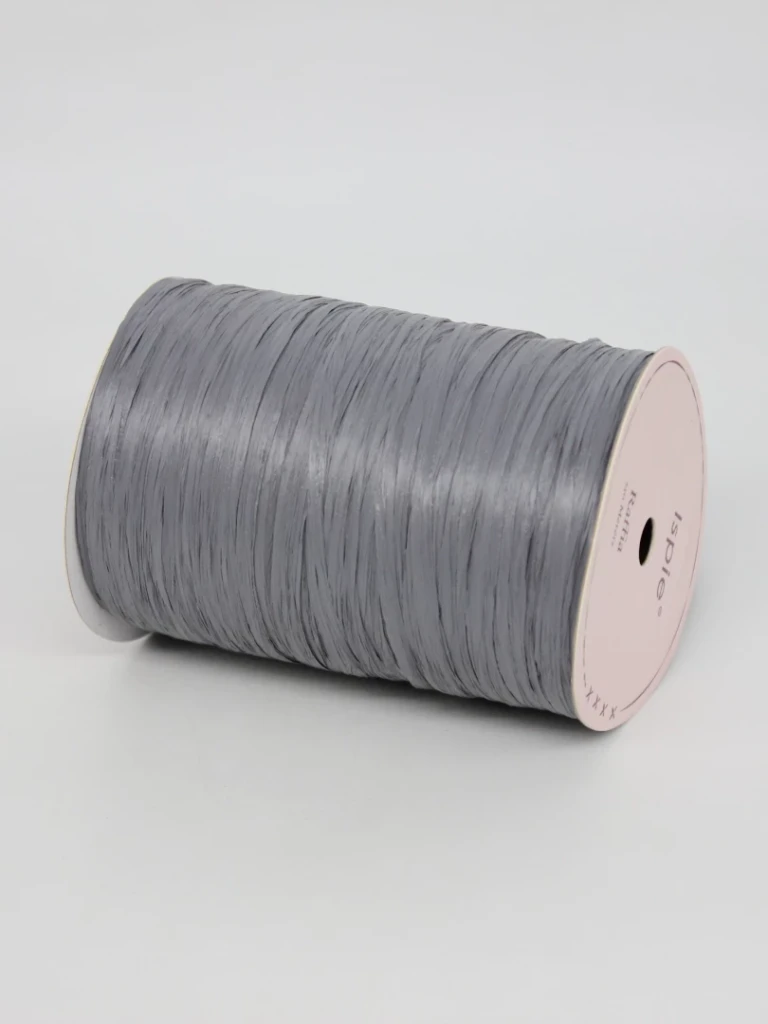 Рафия ISPIE испи (100% растительное волокно), 250м, 198А Charcoal серый уголь