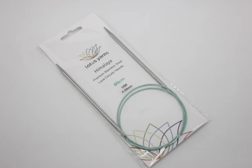 Спицы Lotus Yarns HIMALAYA круговые металлические 80 см 4 мм, 4мм на 80 см