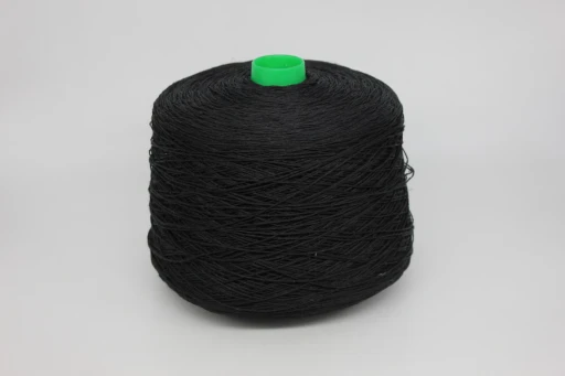 Бобинная пряжа FRESCOLINO by Rigo (100% лён), 300-320м/100гр, 3384 чёрный