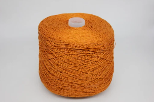 Бобинная пряжа FRESCOLINO by Rigo (100% лён), 300-320м/100гр, 1354 папайя