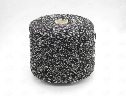 Бобинная пряжа, Super Soft Multicolor, New Mill (100% меринос), 4/15000, 375м/100 гр, 314536 черно/белый